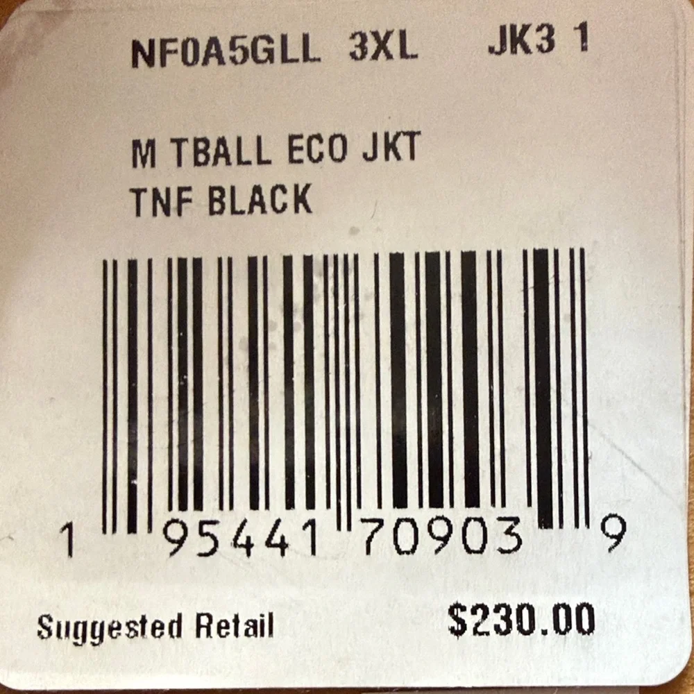 The North Face Men's Black Thermoball Puffer Jacket XXXL - Picture 6 of 7